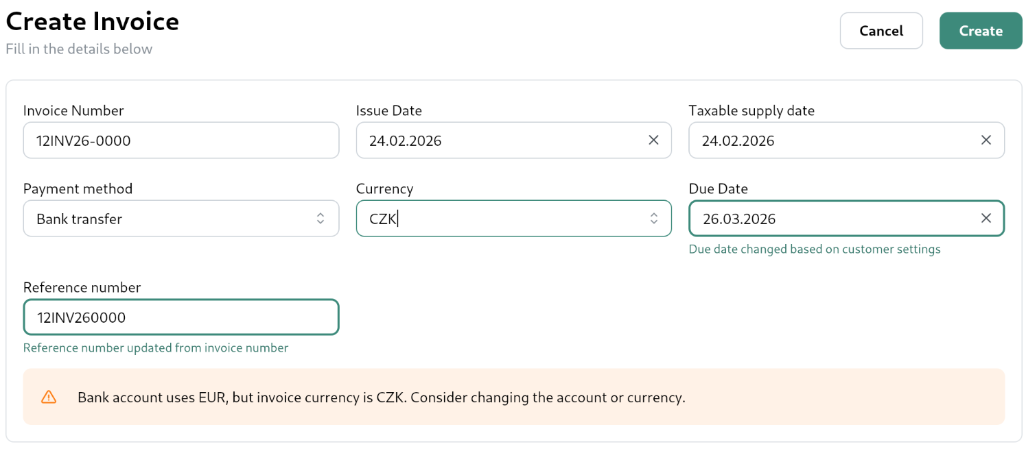 Chytrá upozornění na chybějící nebo neplatná data